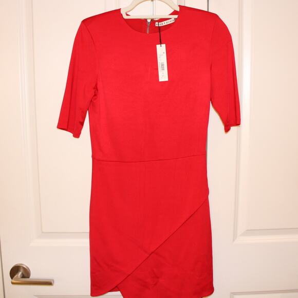Alice + Olivia Dresses & Skirts - ALICE + OLIVIA - NWT - Nova Red Tulip Asymmetrical Mini Dress | 6